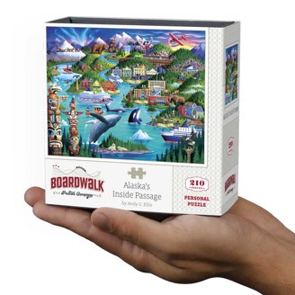 Boardwalk Puzzles New Orleans Mardi Gras 1000-Piece Jigsaw Puzzle - Made In USA, 19.25" X 26.625", Andy C. Ellis Art