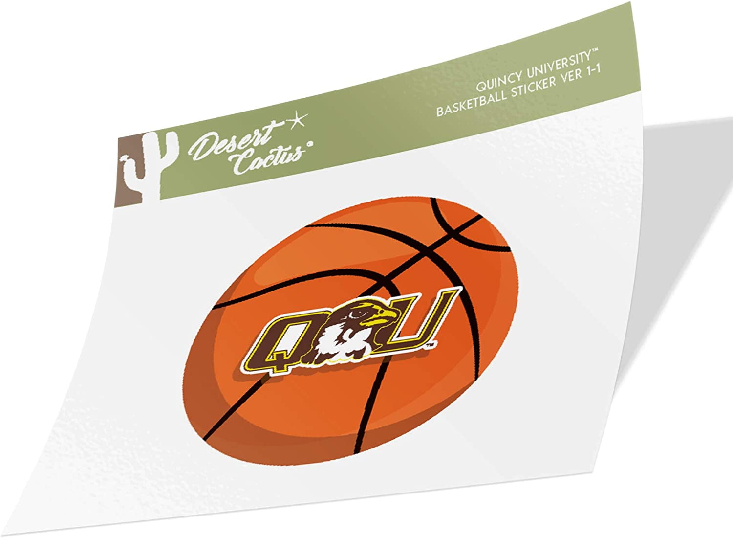 Quincy University Hawks NCAA Vinyl Decal Laptop Water Bottle Car