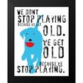 thumbnail image 2 of Oliphant, Ginger 12x14 Black Modern Framed Museum Art Print Titled - Dont Stop Playing, 2 of 5