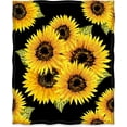 thumbnail image 2 of Sunflower Blanket Print Throw Blanket Soft Warm Lightweight for Adults Women Gift 60"x80", 2 of 6