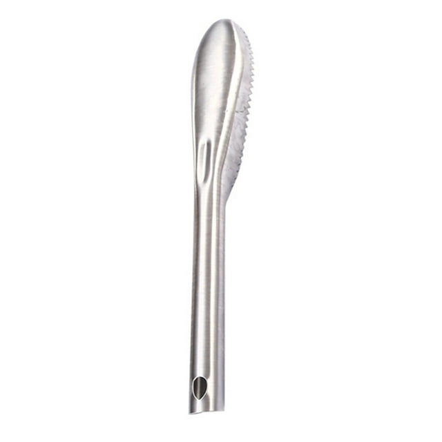Grattoir Portable en Acier Inoxydable pour Écailles de Poisson Outil de Nettoyage Rapide Éplucheurs Gadget de Cuisine Rond