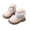 Beige, variant on Quealent Girls Ankle Boots Kids Chelsea Booties Side Zipper Comfortable Slip on Lug Sole Low Heel Fall Boot Fur Lined Warm Winter Shoes for Toddler Little Kid Beige for Size 12