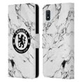 thumbnail image 1 of Head Case Designs Officially Licensed Chelsea Football Club Crest White Marble Leather Book Wallet Case Cover Compatible with Samsung Galaxy A10e (2019), 1 of 6