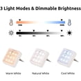 thumbnail image 7 of DYstyle Remote Control Timer Color Change Night Lights Closet Lights LED Tap Light Dimmable Stick-On Battery Operated Touch Lights CCT Push Lights, 7 of 7