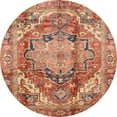 thumbnail image 1 of Ahgly Company Indoor Round Abstract Red Persian Area Rugs, 8' Round, 1 of 6
