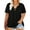 867-Black, variant on Plus Size Women's Tops Hot Pink 2X Short Sleeve Criss Cross Shirts Fashion V Neck Casual Blouses Pullover Loose Fit Tunics Spring Summer Tee 2XL 18W 20W
