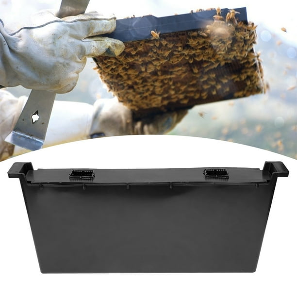 LHCER 4L Black Plastic Inside Beehive Water Feeder Bee Drinking Device