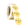 thumbnail image 2 of 500 piezas de etiquetas adhesivas de agradecimiento de papel kraft, 1 rollo de 1/2" de diámetro para etiquetas pequeñas Estilo A, 2 of 9