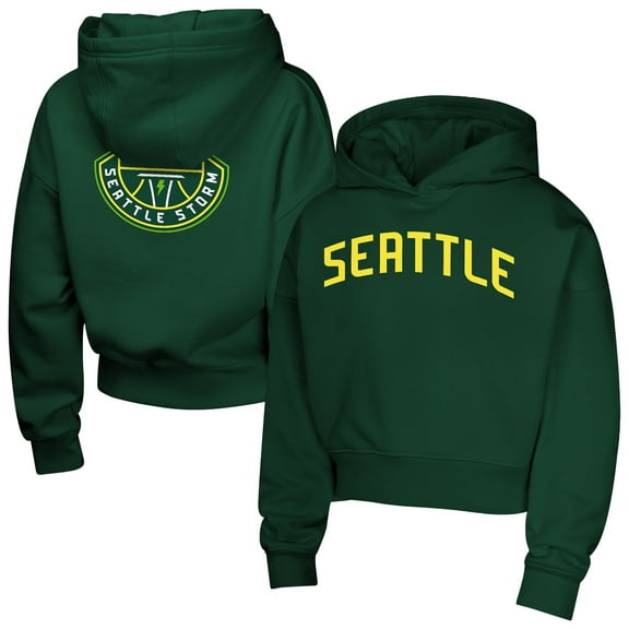 Girls Youth Green Seattle Storm Closer Pullover Hoodie