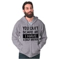 thumbnail image 5 of Cant Scare Me I Have A Crazy Brother Zip Up Hoodie Men's Women's Brisco Brands S, 5 of 6
