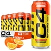 C4 Energy Drink, 200mg Caffeine, Zero Sugar, High-Performance Energy for Pre-Workout, Endurance, and Focus, Orange Slice, 16oz (Pack of 12)