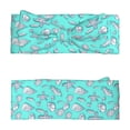 thumbnail image 2 of Daiia Seashell And Starfish Printed Handmade Baby Headbands Soft Stretchy Hair Bands with Bows for Newborn Infant Baby Toddler Girls, 2 of 5