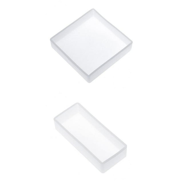 2x Cuboide Cuadrado Silicona Jabón Haciendo Resina Arcilla Artesanal