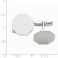 thumbnail image 2 of Beautiful 14K WG Men's Octagonal Cuff Links, 2 of 2