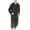Dark Grey H, variant on Men's Long Sleeve Robe Hooded Fuzzy Robe Soft Winter Fall Cozy Fleece Long Trendy Thick Knee Length Dark Green Small-Medium