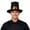 2-Black, variant on OOOUM Adult Pilgrim Hat Capotain Style Wide Brim Thanksgiving Ceremonial Headwear Classic Formal Event Accessory,One Size