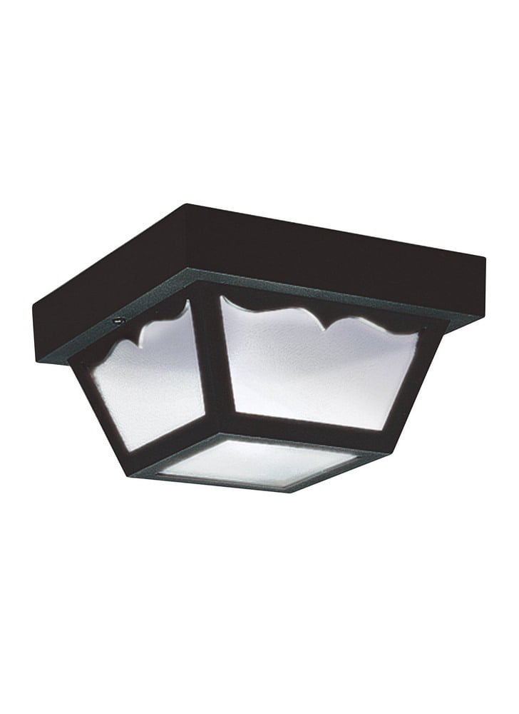 8" Carport Outdoor Ceiling Fixture with Frosted Acrylic Panels NEW Nuvo 77-863 