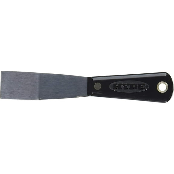 Hyde 1036 1-1/4" Black & Silver Bent Stiff Putty Knife