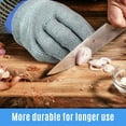 thumbnail image 6 of Class 9 Cut Resistant Gloves,Safety Chef Cutting Gloves for Kitchen Meat Cutting,Fish Filleting,Oyster Hooking,Carving,Cut Resistant Safety Butcher's Gloves, 6 of 9