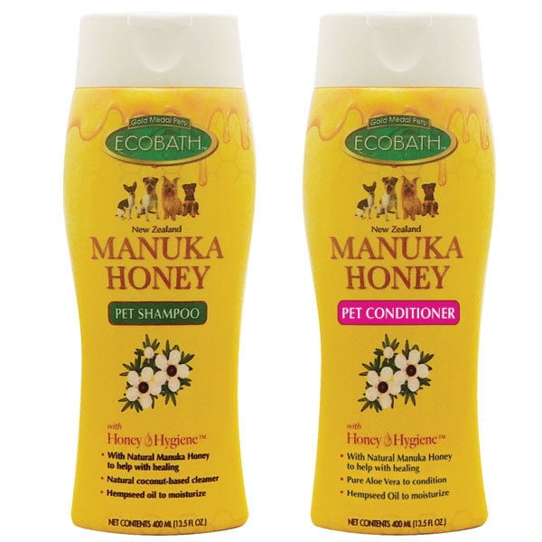 Manuka Honey Natural Pet Dog Shampoo or Conditioner Organic Soothing