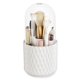 thumbnail image 1 of Makeup Brush Holder Organizer with Lid,360 Rotating Clear Dustproof Makeup Brushes Organizer for Vanity Desktop Bathroom, 1 of 5