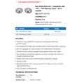 thumbnail image 2 of Rear Brake Rotor Set - Compatible with 1991 - 1999 Mercury Tracer 1.8L 4-Cylinder 1992 1993 1994 1995 1996 1997 1998, 2 of 2