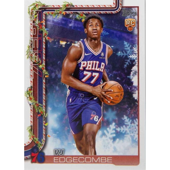 NBA 2025-26 Topps Holiday Basketball  VJ Edgecombe H163 [Rookie]