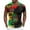 Multicolor, variant on T-shirts for Men Short Sleeved Round Neck Printed Running Fitness Sports Shirt Multicolor XXL