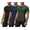 Black/Navy/Olive, variant on DEVOPS 3 Pack Men's Athletic Short Sleeve Compression Shirts (Small, White/White/White)