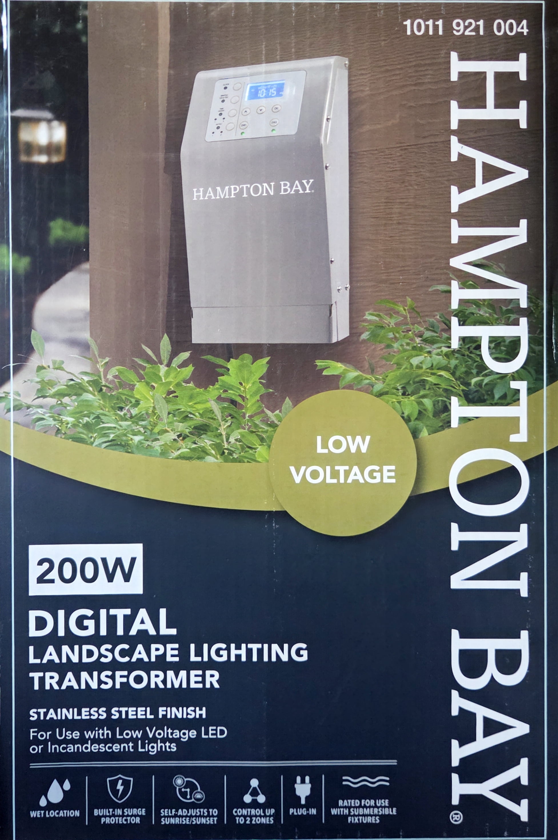 Low-Voltage 200-Watt Metal Landscape Lighting Transformer