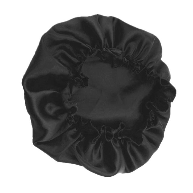 Minnieouse Gorro para el pelo, gorro de noche de satén de seda, gorro de quimioterapia, gorro de baño para dormir, gorros, turbantes, cubierta para la Sombreros Negro Minnieouse AP008213-05