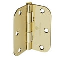 thumbnail image 5 of Cauldham (12 Pack) Heavy-Duty 3-1/2" Interior Door Hinges with 5/8" Radius Corners - Brass, 5 of 7