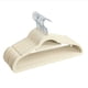 thumbnail image 1 of Perchas abrazables Toystoory de Terciopelo flocado antideslizantes 20 piezas para ropa Blanco, 1 of 6
