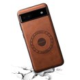 thumbnail image 2 of Phone Case for Google Pixel 6 Pro, Strong Magnetic Compatible with Mag-Safe, Vintage PU Leather Men Women Cover, Non-Slip Grip Shockproof Protective Bumper Case for Google Pixel 6 Pro, Brown, 2 of 4