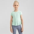 thumbnail image 3 of GYRATEDREAM Girls Short Sleeve Dry-Fit Crew Neck Active Athletic Performance T-Shirt for Kids 5-12 Years, 3 of 11