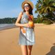 thumbnail image 3 of Balery Koi Fish Water Vestidos de verano para mujer con estampado: vestido holgado sin mangas, vestido playero informal y cómodo para días calurosos., 3 of 7