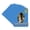 Bay Blue, variant on Navy Blue Picture Frame Mat for 8.5x11 Frames - Oval Opening for 5x7 Photos - 1 Mat