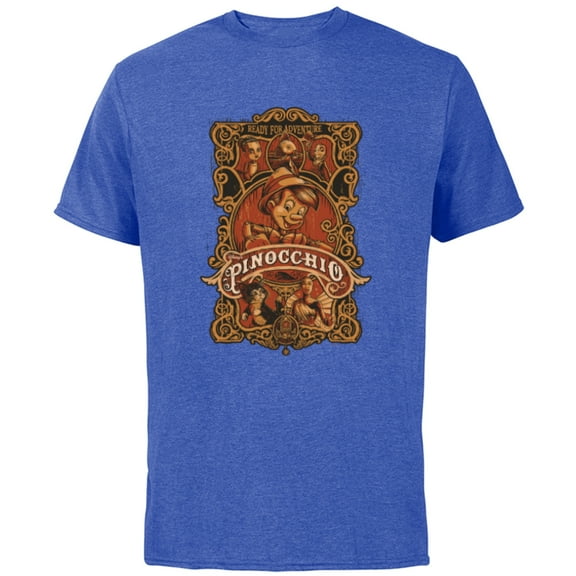 Disney Pinocchio Ready For An Adventure - Short Sleeve Cotton T-Shirt for Adults - Customized-Royal Heather