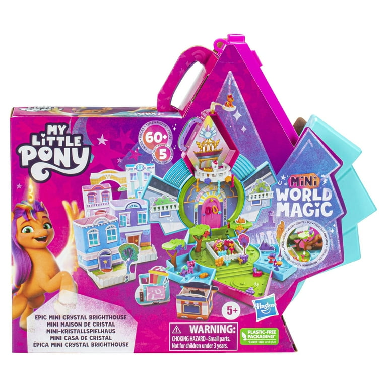 My Little Pony Mini World Magic Epic Mini Crystal Brighthouse Playset with  5 Mini Dolls