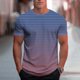 thumbnail image 2 of Usted Es Más Que una Prueba de Puntuación de la Camisa de la Moda Casual Impresión Deportiva Camiseta de Manga Corta Cuello Redondo para los Hombres, Blusa de Poliéster para Uso Diario Al Aire Libre, 2 of 8