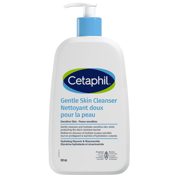 Cetaphil Nettoyant Doux pour la Peau / Nettoyant Hydratant pour le Visage et le Corps / Idéal pour les Peaux Sensibles et Sèches / Recommandé par des Dermatologues