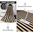 thumbnail image 6 of Outdoor Patio Rug 3x5, Washable Black and White Outdoor Rug, Outside Welcome Mat Striped Porch Door Mat Outside Entrance Layered Indoor Doormat, 6 of 7