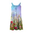 thumbnail image 4 of asdoklhq Womens Plus Size Dresses Clearance,Beach Dresses for Women Hawaiian Tropical Print Sling Dress Boho Sundress, 4 of 5