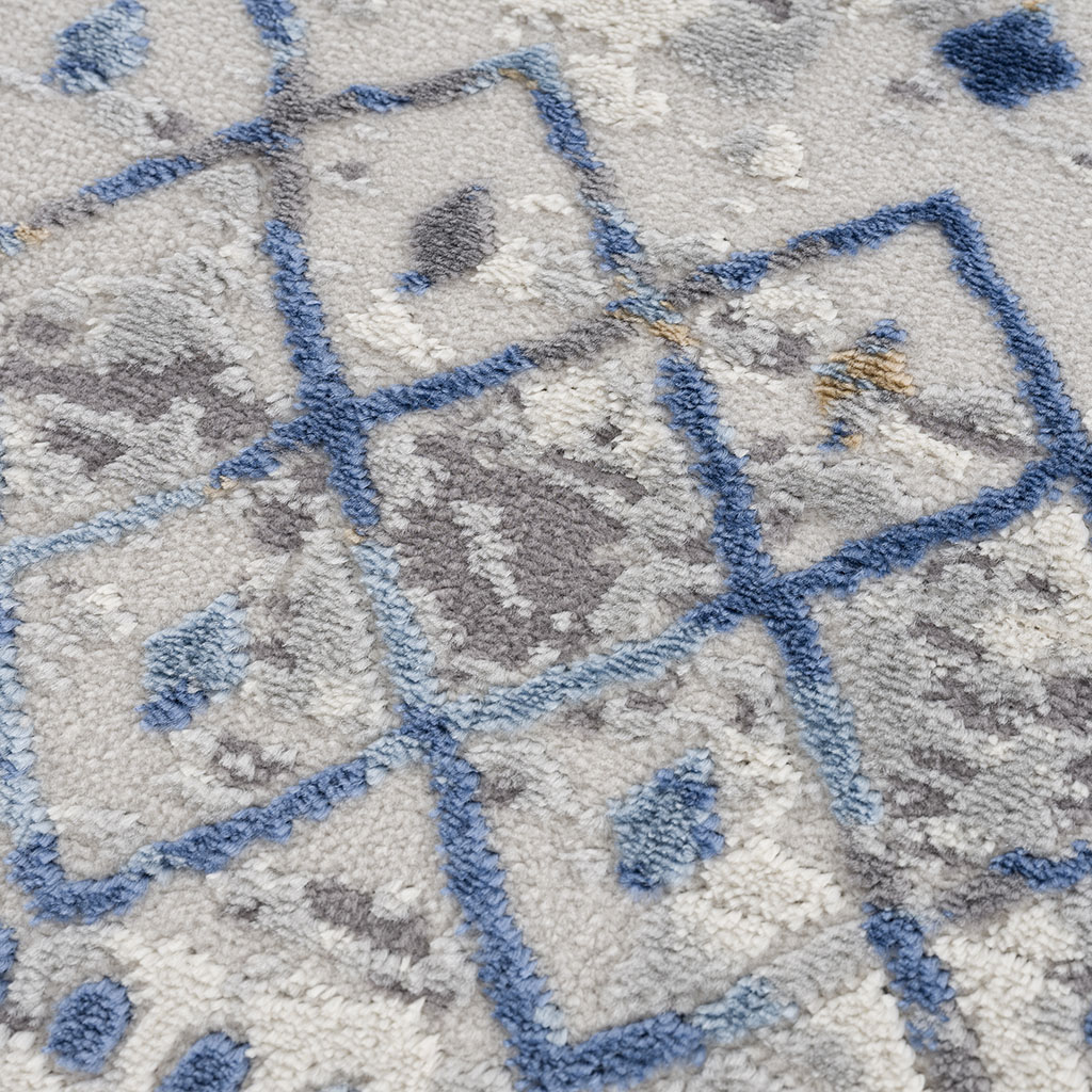 MAYEERTY 5'x7' Area Rug for Living Room, Bedroom Rugs, Blue