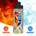 thumbnail image 5 of Yiaed Skull Snake Print Sports Insulated Kettle Bottle Reusable Stainless Steel Insulated Cup, Outdoor Portable Casual Stainless Steel Insulation Cup, 5 of 7