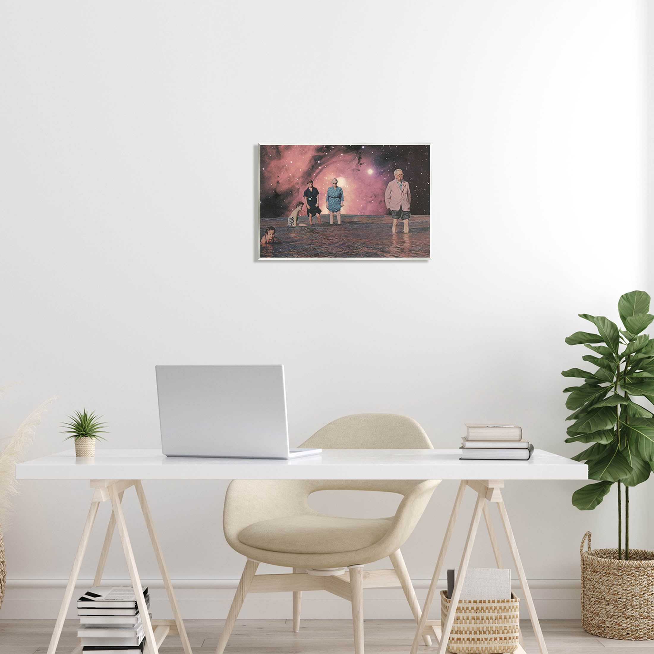 Stupell Industries Surreal Family Vivid Galaxy Planet Graphic Art Unframed Art Print Wall Art, Design by Matheus Lopes Castro