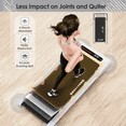 2-in-1 Under Desk Incline Treadmill, Walking Pad, Slim Jogging Machine ...
