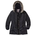 thumbnail image 1 of Atlas For Women Veste Matelassée Imperméable en Fausse Fourrure à Capuche pour Femmes, 1 of 6