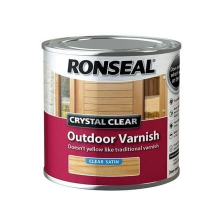Ronseal - Crystal Clear Outdoor Varnish Satin 250ml