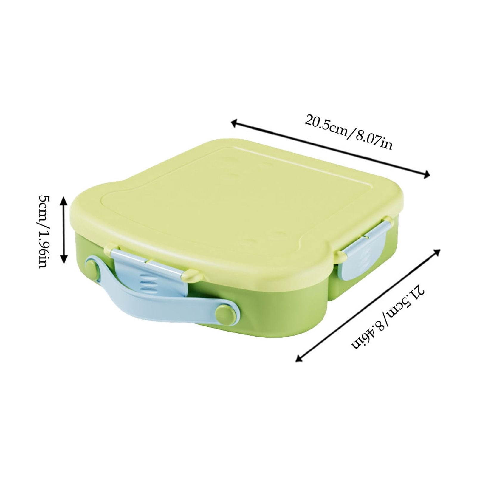 THE Lunch Box Bento Box with Compartments, Leakproof Sandwich & Food Container, Microwave & Dishwasher Safe